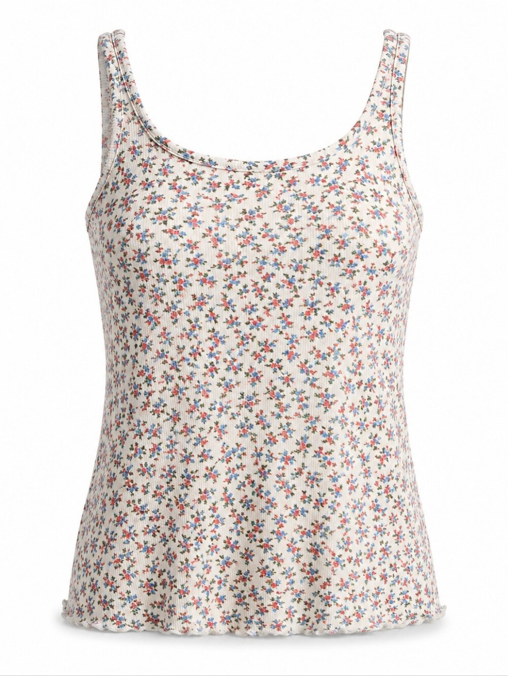 Cute Old Navy floral tank in size XL featuring a dainty red and blue flow